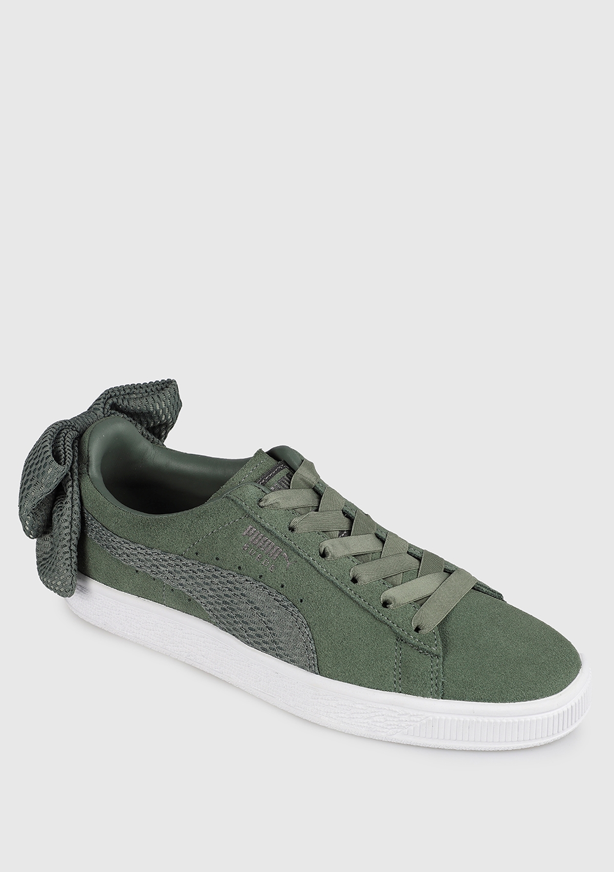 Suede Bow Uprising Yeşil Kadın Sneaker 36745502