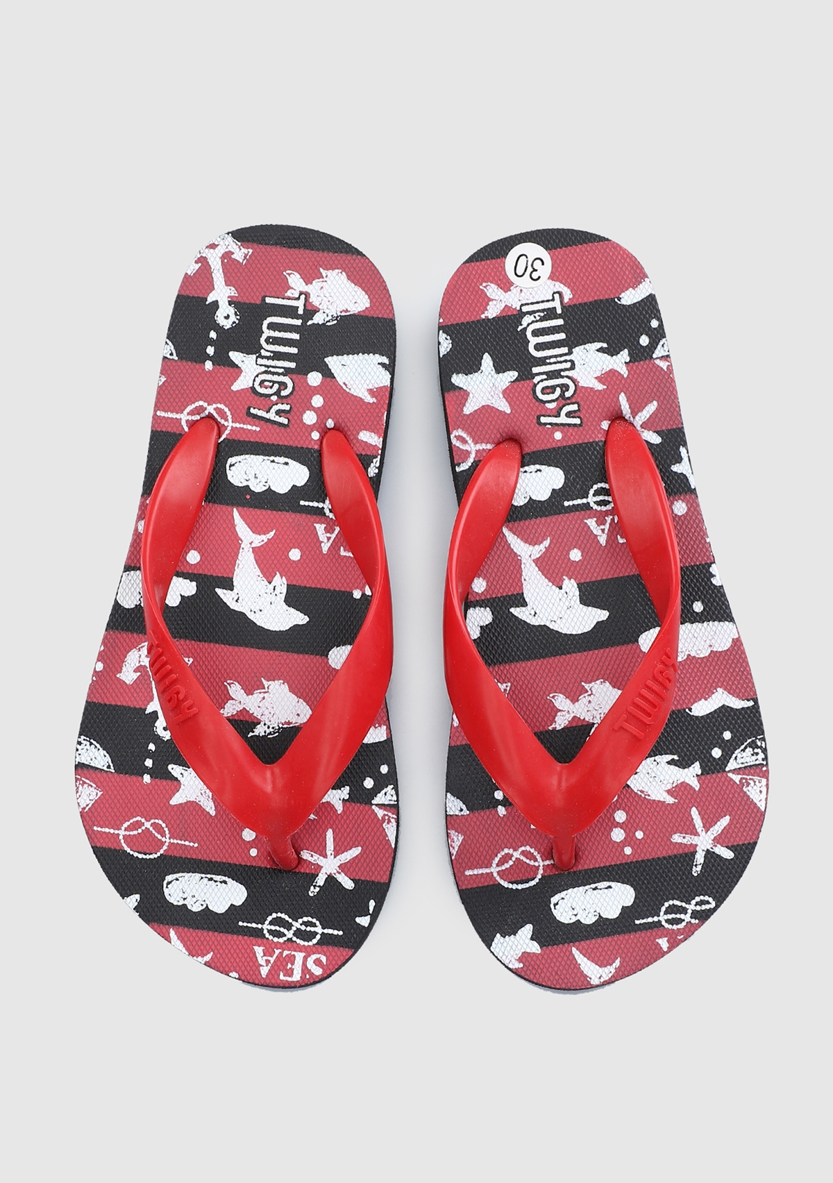 Kırmızı Erkek Çocuk Plaj Terliği