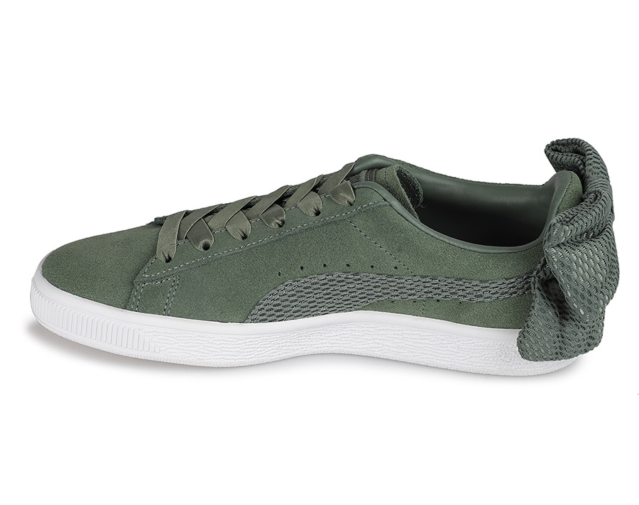 Suede Bow Uprising Yeşil Kadın Sneaker 36745502