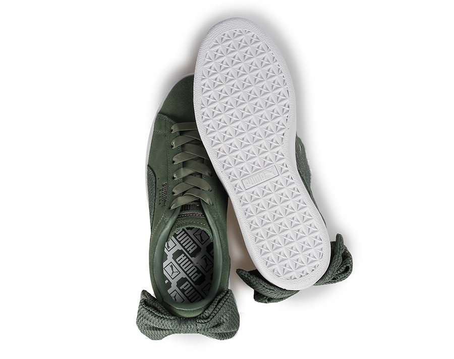 Suede Bow Uprising Yeşil Kadın Sneaker 36745502