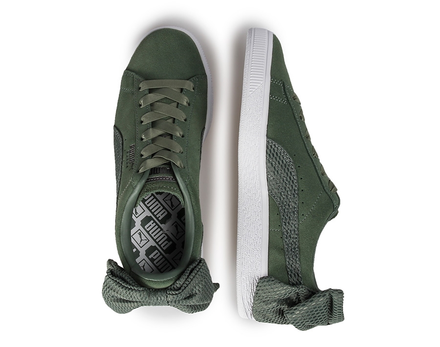 Suede Bow Uprising Yeşil Kadın Sneaker 36745502