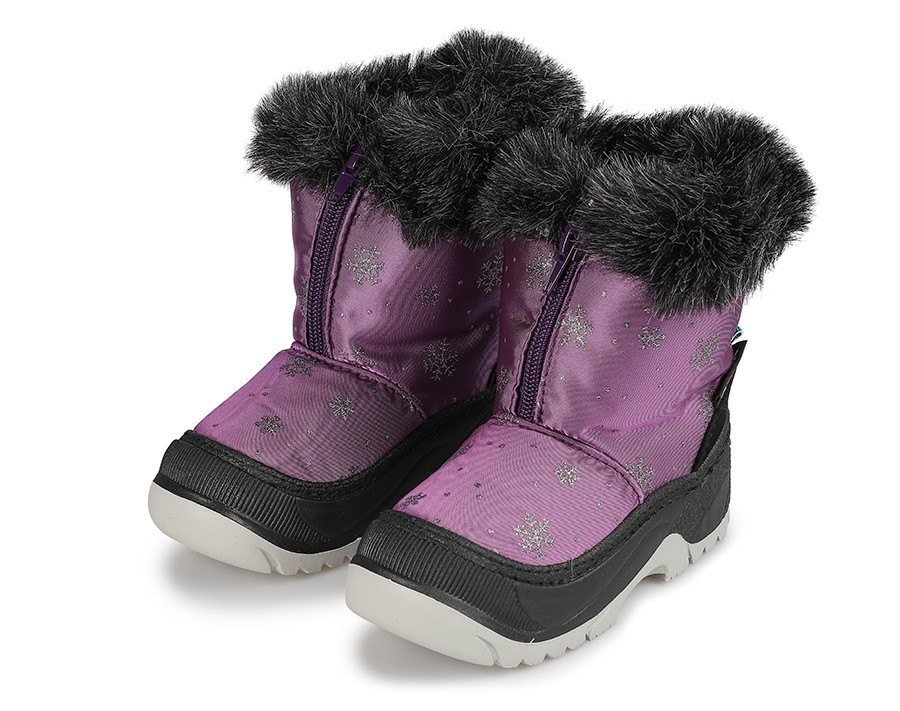 Mor Kız Çocuk Kar Botu  