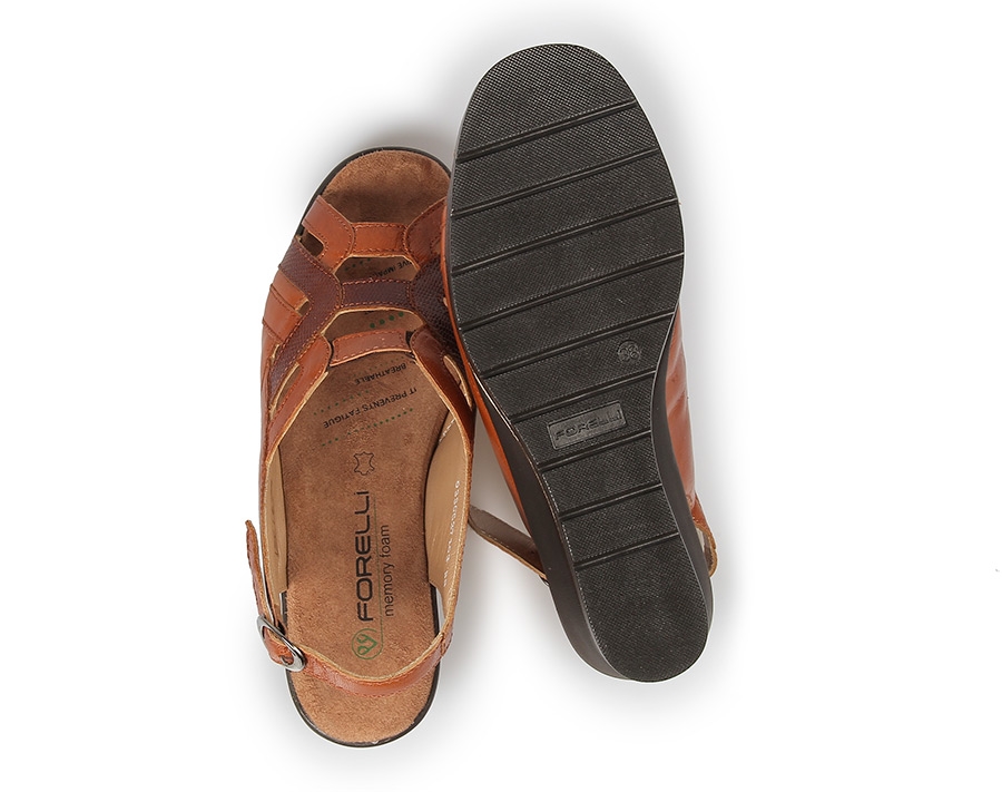 Taba Deri Kadın Konfor Sandalet