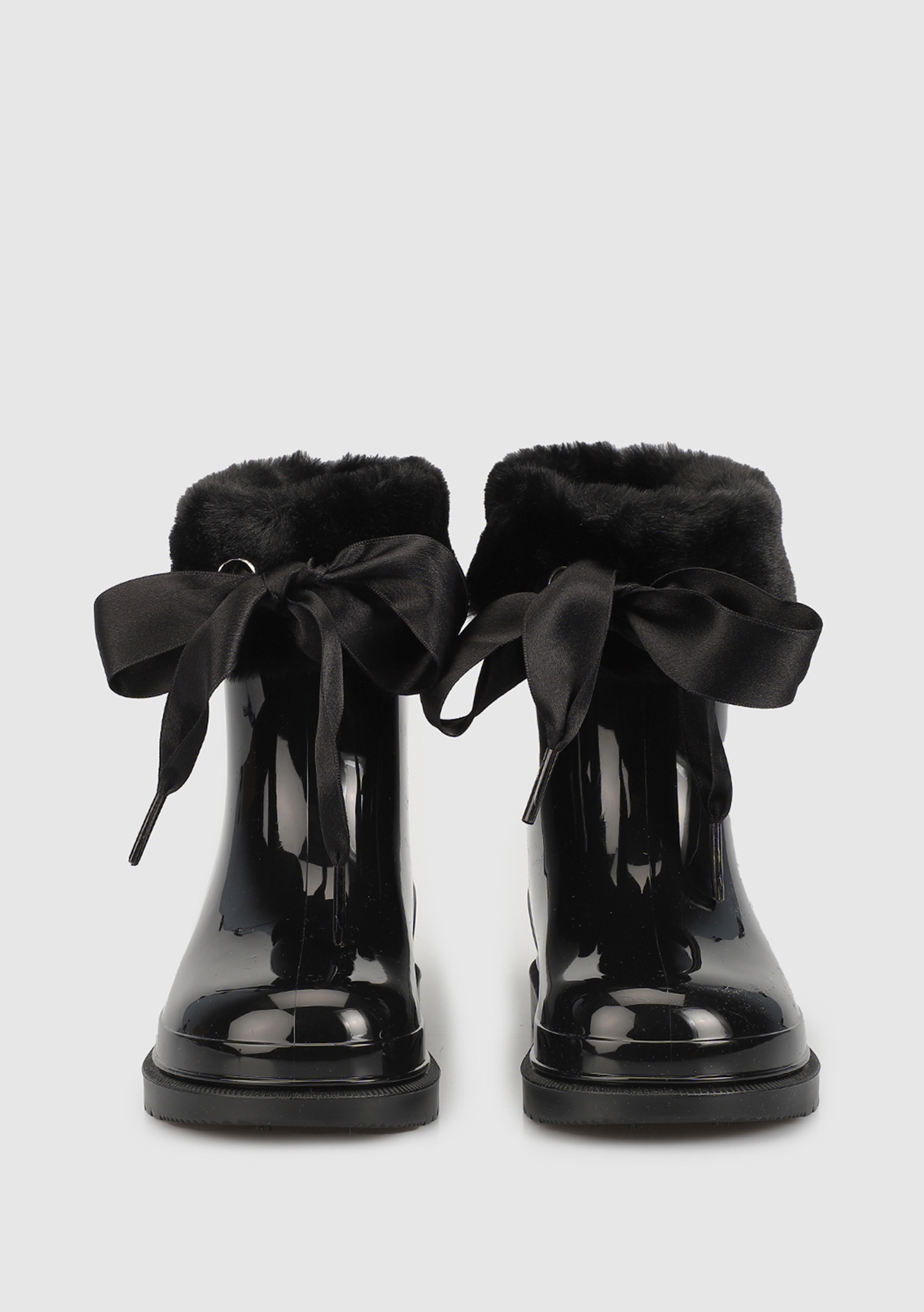 Siyah Kız Çocuk Yağmur Botu