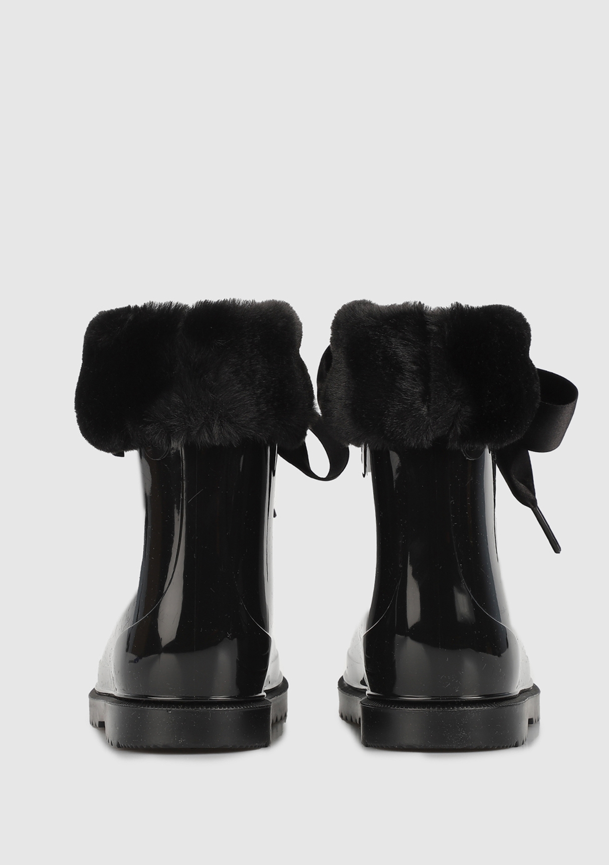 Siyah Kız Çocuk Yağmur Botu