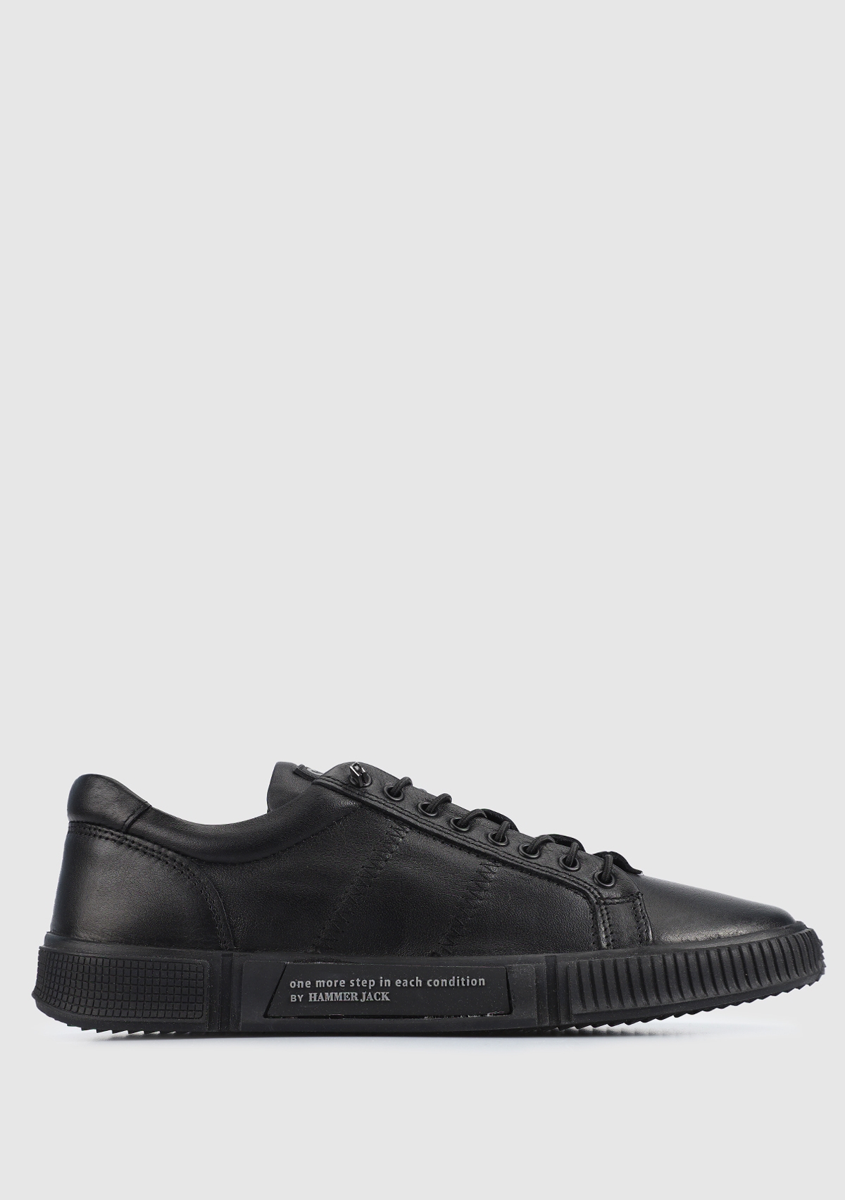 Basel Siyah Deri Erkek Sneaker