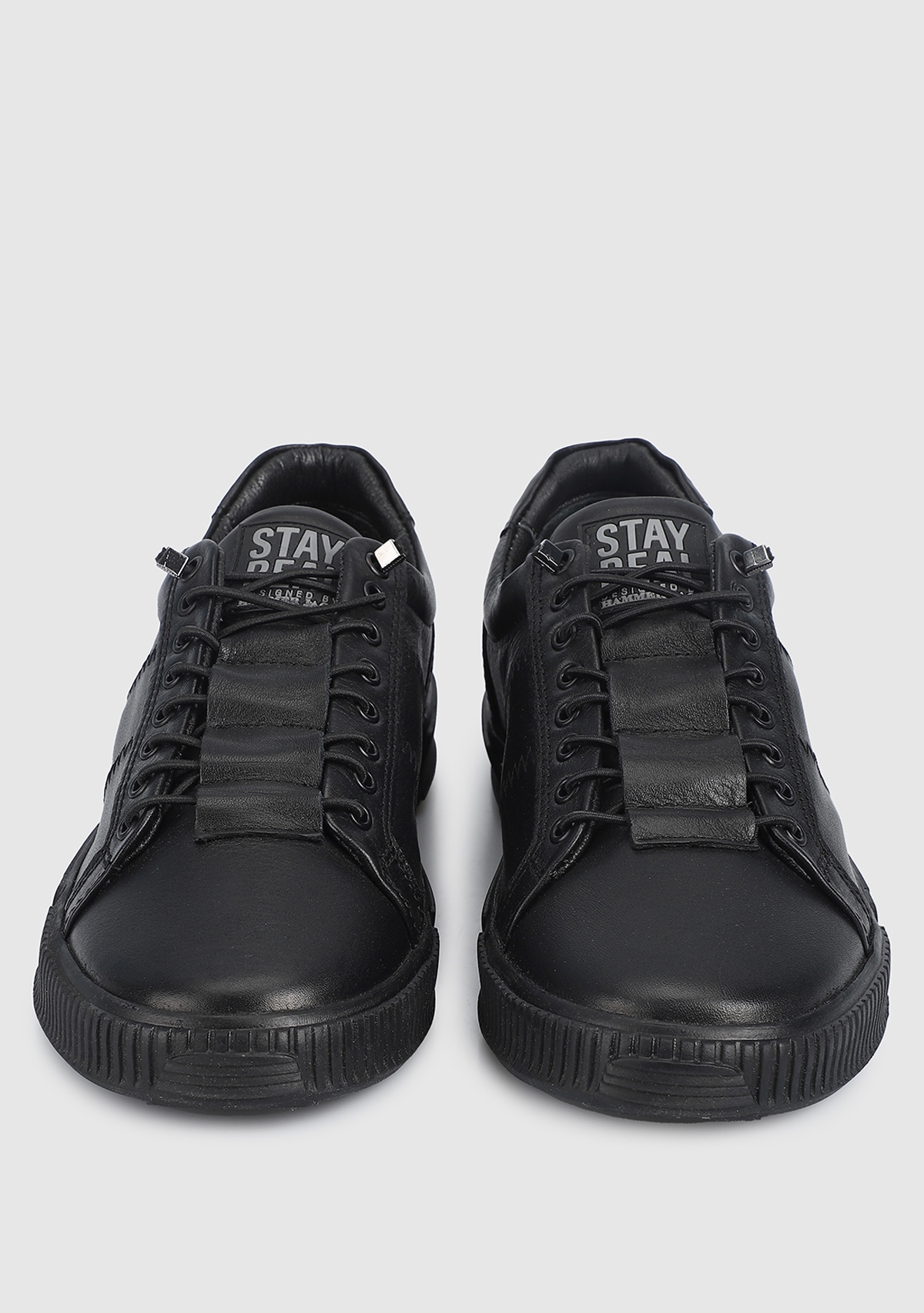 Basel Siyah Deri Erkek Sneaker