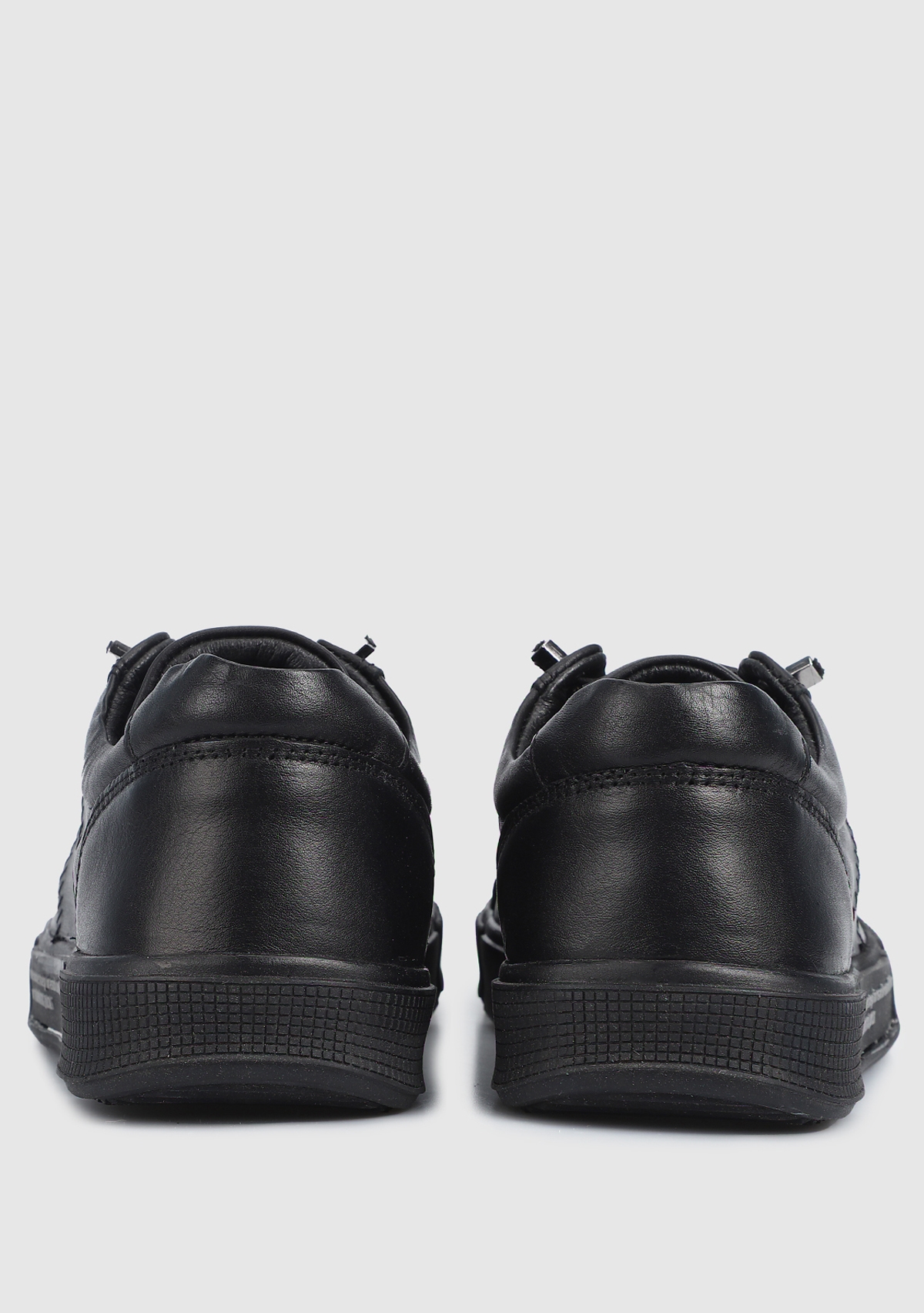 Basel Siyah Deri Erkek Sneaker