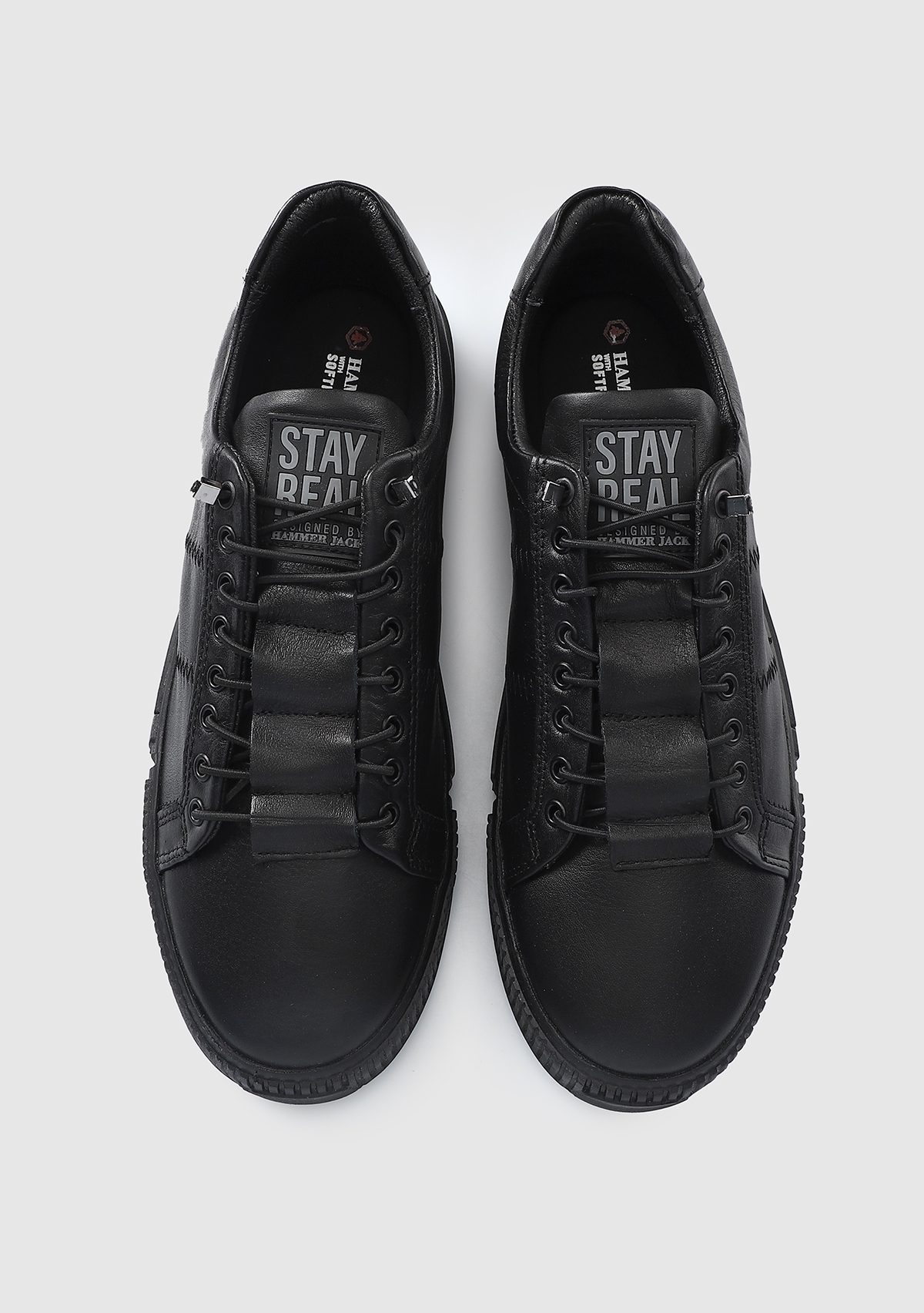 Basel Siyah Deri Erkek Sneaker