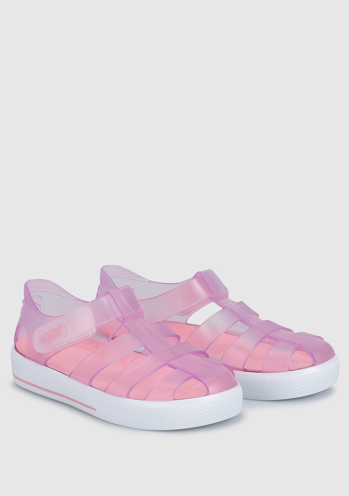 Pembe Kız Çocuk Düz Sandalet