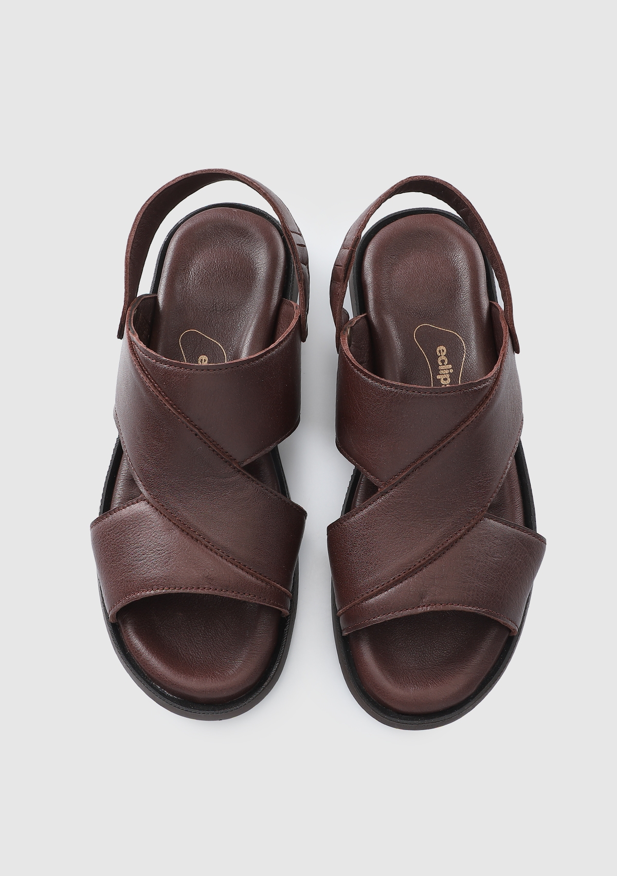 Kahve Deri Erkek Konfor Sandalet