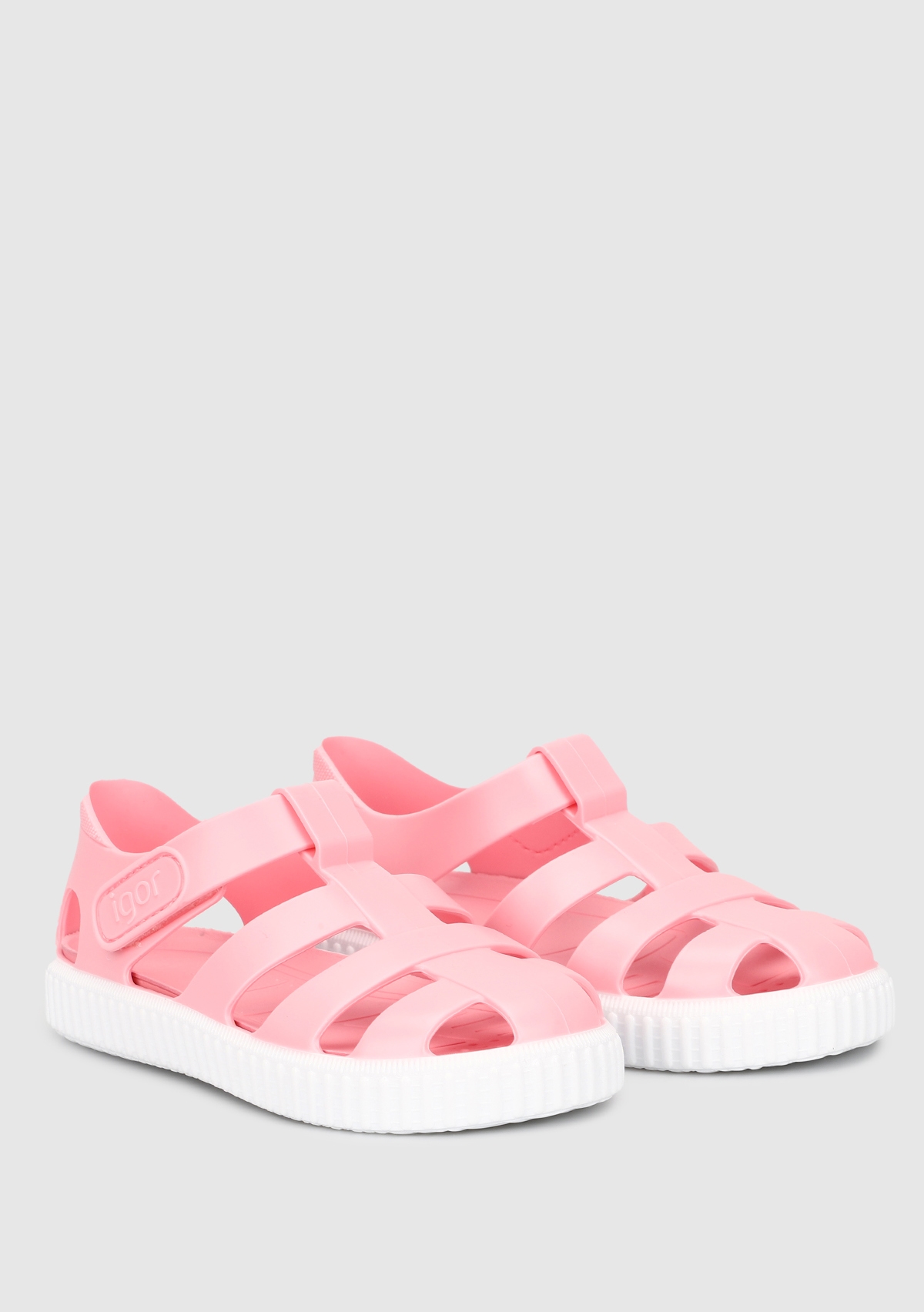 Pembe Kız Çocuk Düz Sandalet