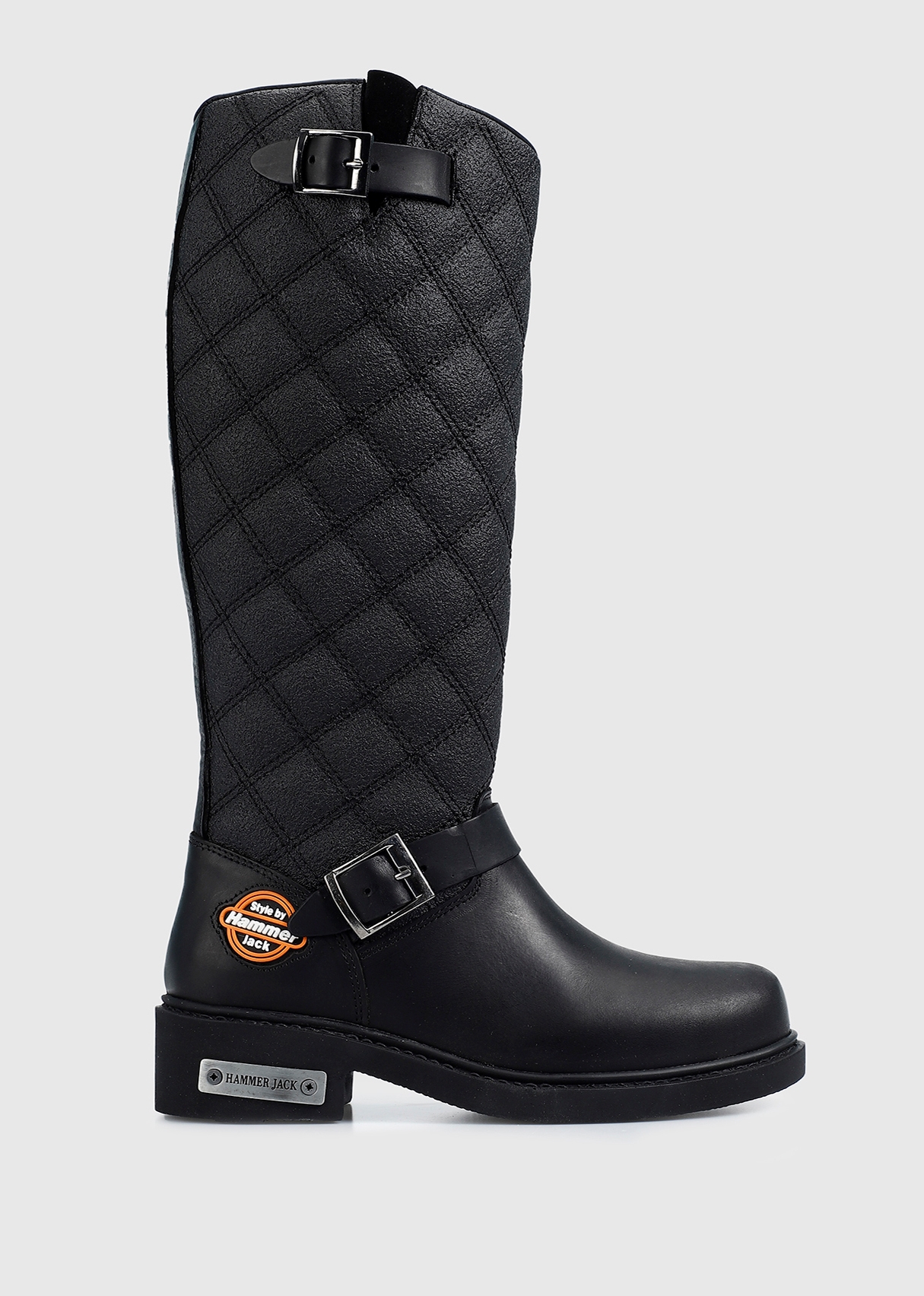 Siyah Deri Kadın Bot