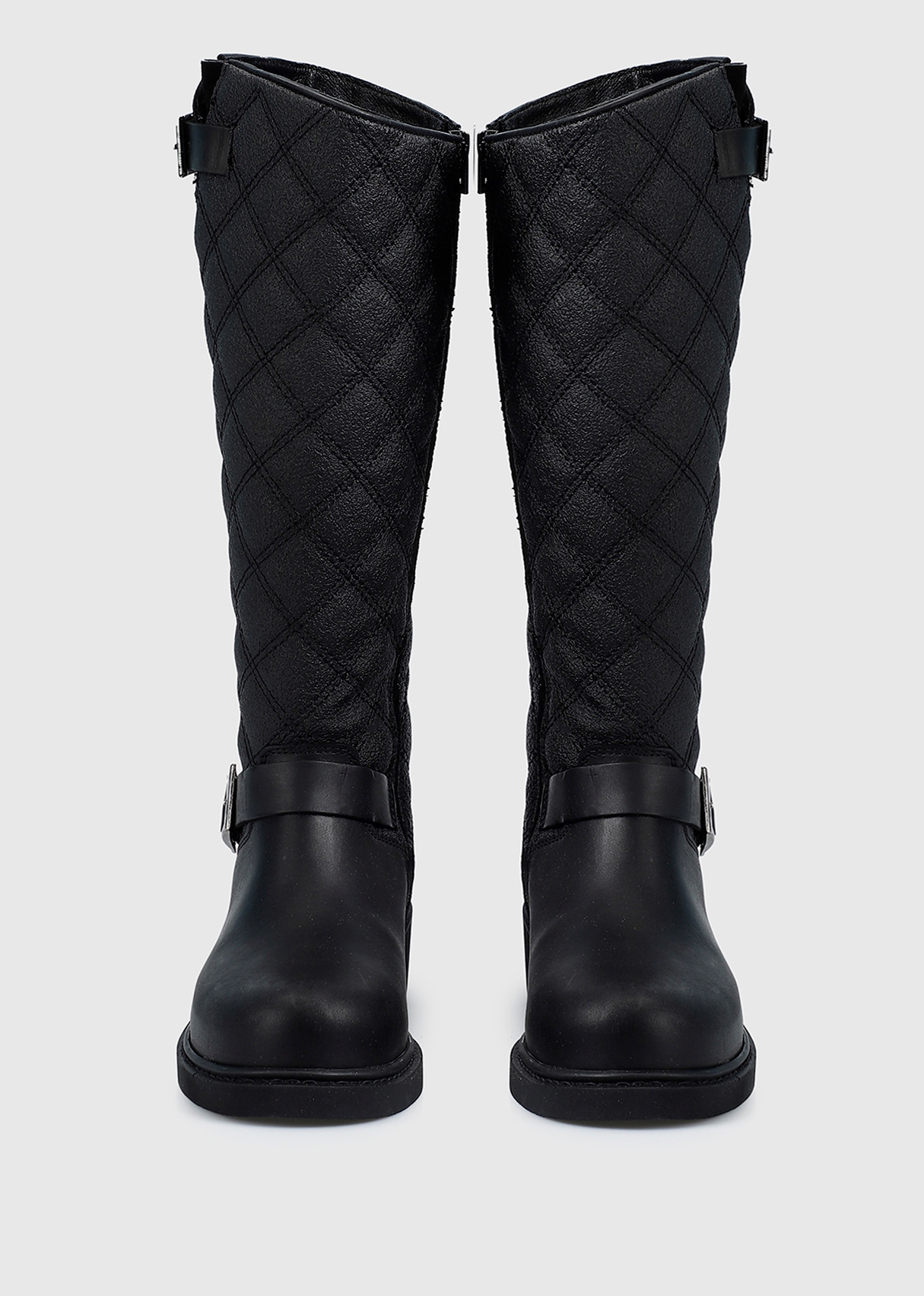 Siyah Deri Kadın Bot