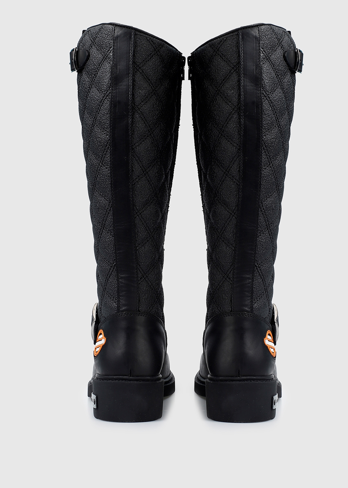 Siyah Deri Kadın Bot