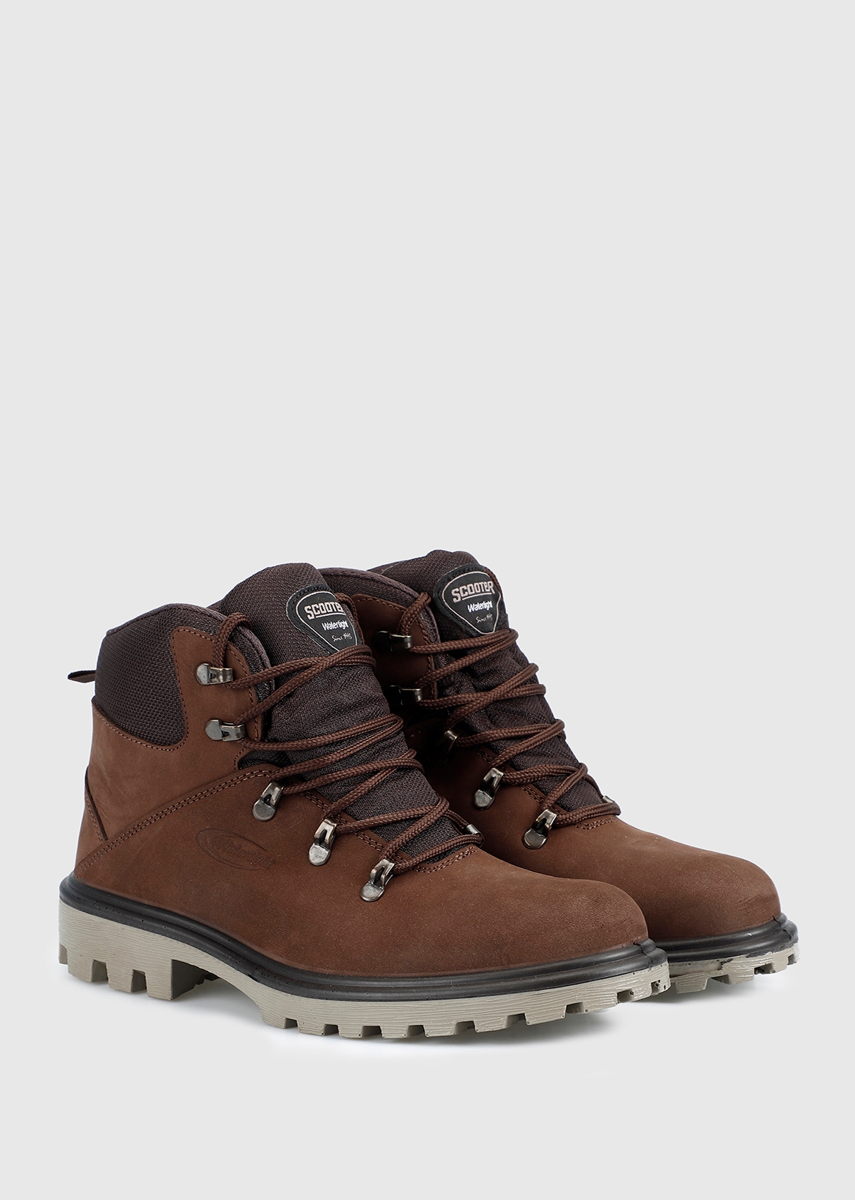 Kahve Deri Erkek Outdoor Bot
