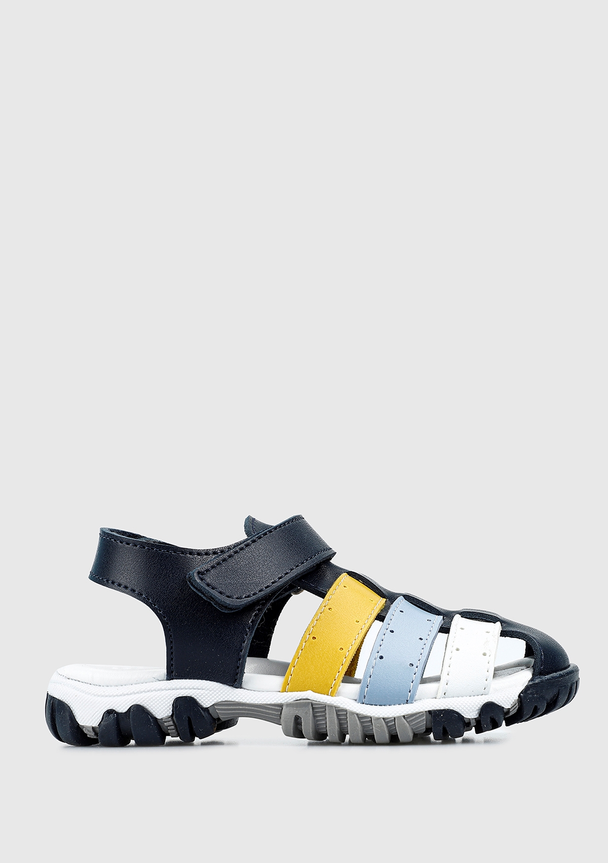 Lacivert Erkek Çocuk Düz Sandalet