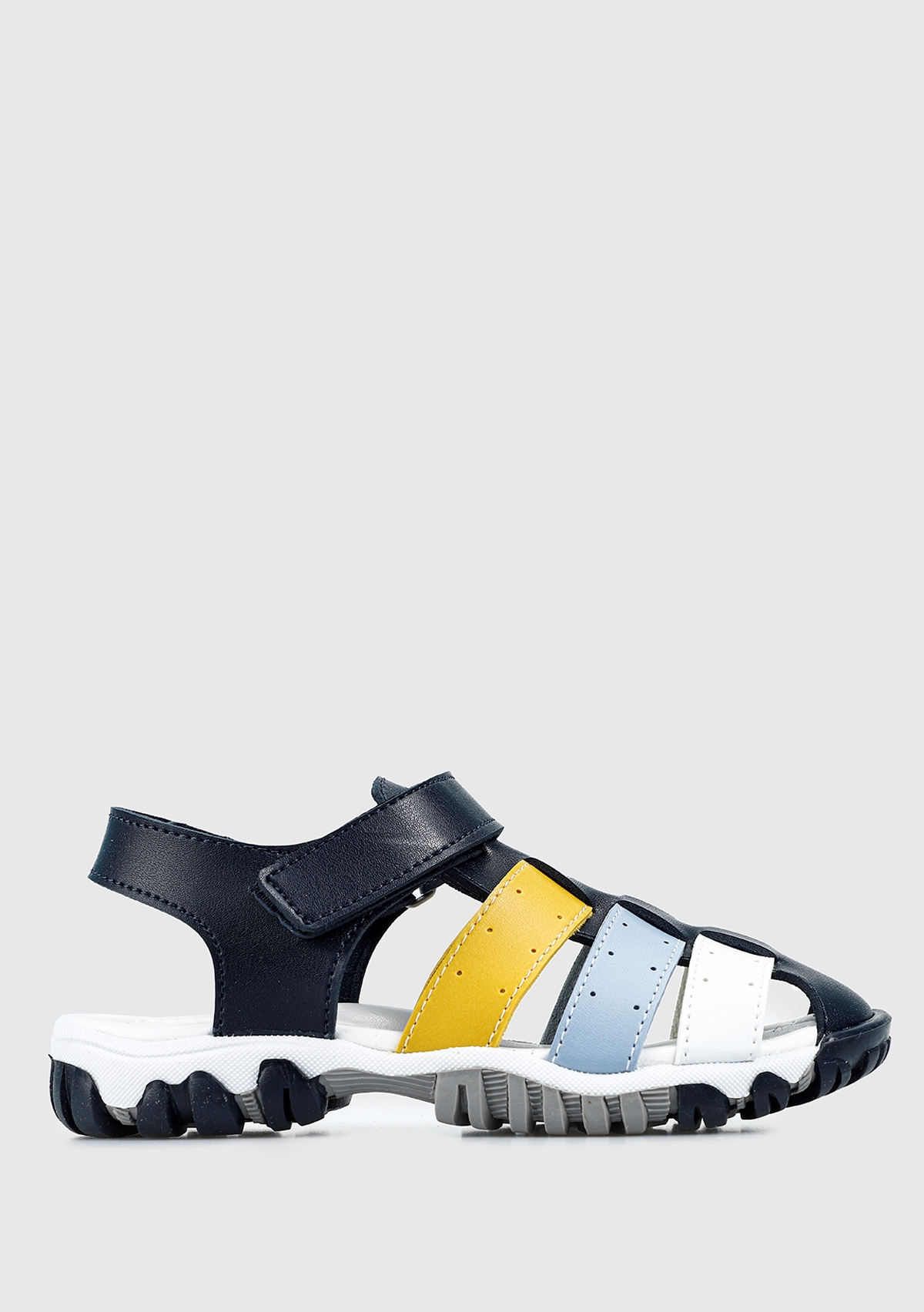 Lacivert Erkek Çocuk Düz Sandalet