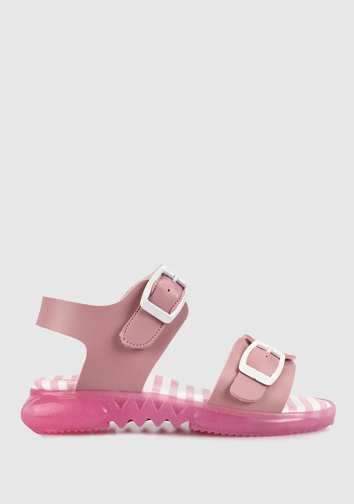 Pembe Kız Çocuk Düz Sandalet