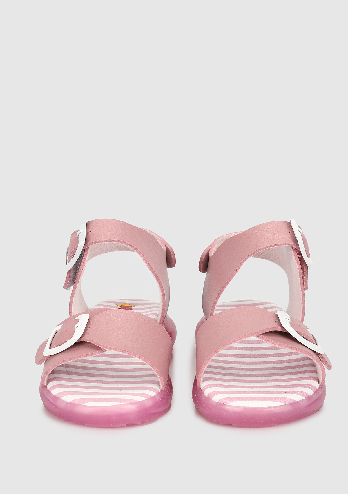 Pembe Kız Çocuk Düz Sandalet