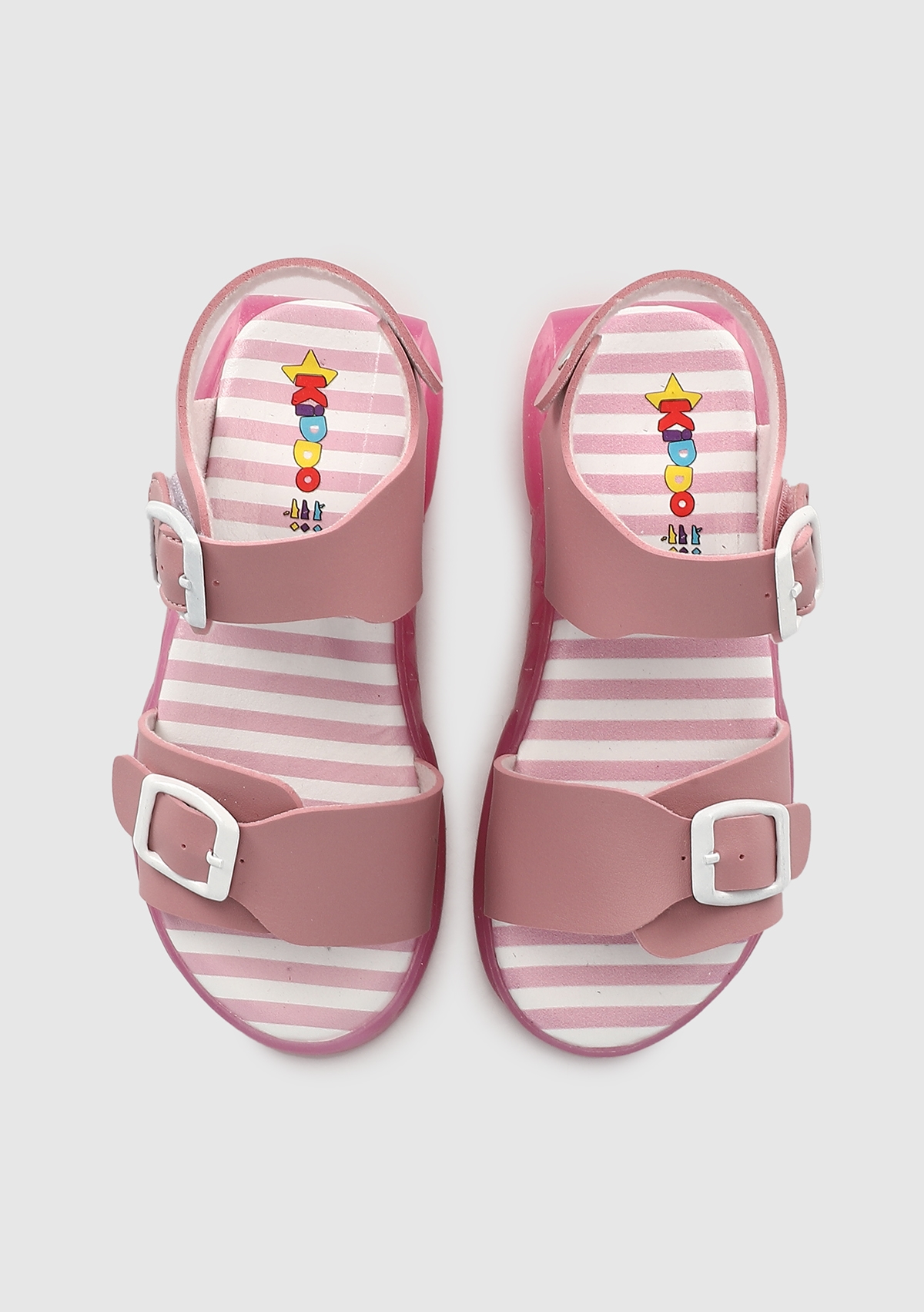 Pembe Kız Çocuk Düz Sandalet