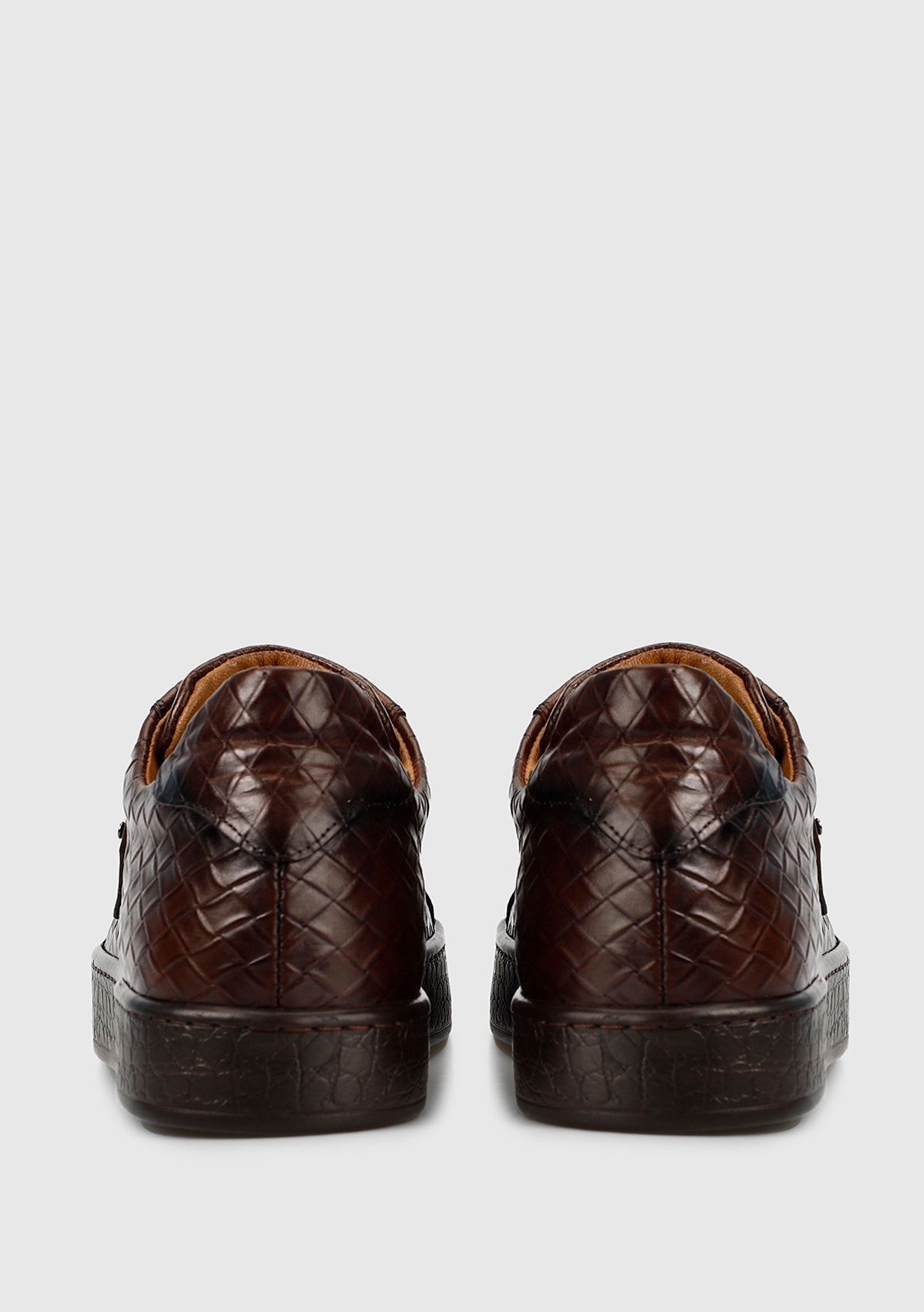 Kahve Deri Erkek Sneaker