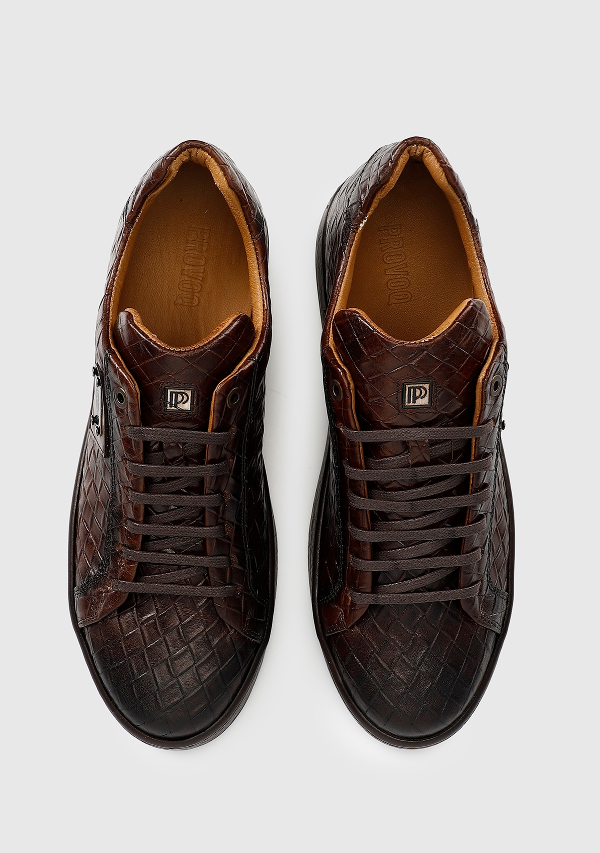 Kahve Deri Erkek Sneaker
