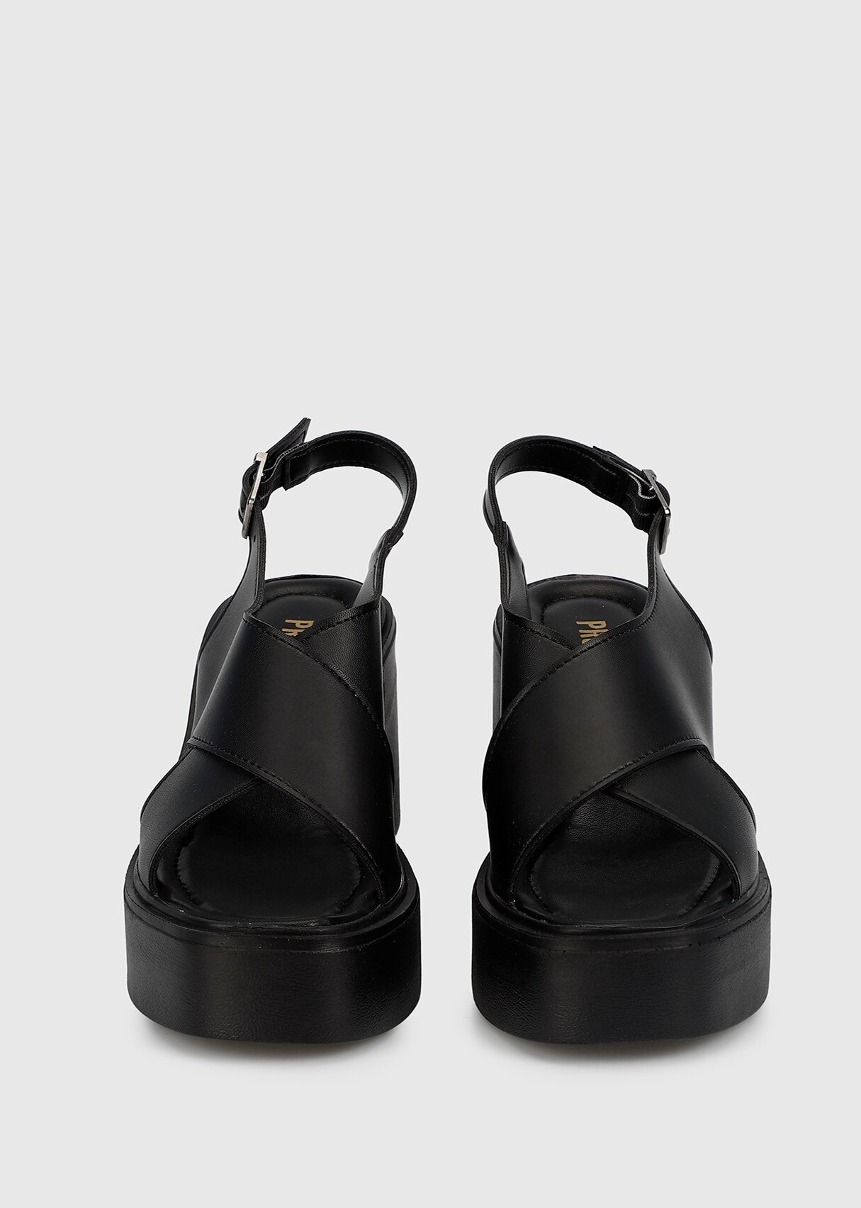 Siyah Kadın Topuklu Sandalet