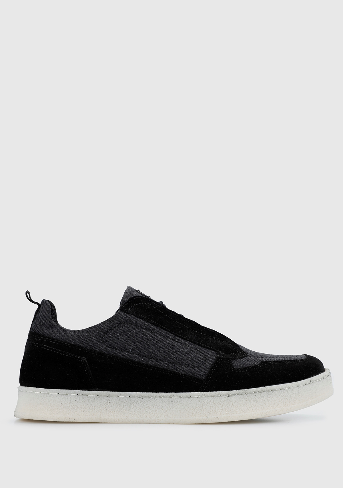 Siyah Deri Erkek Sneaker
