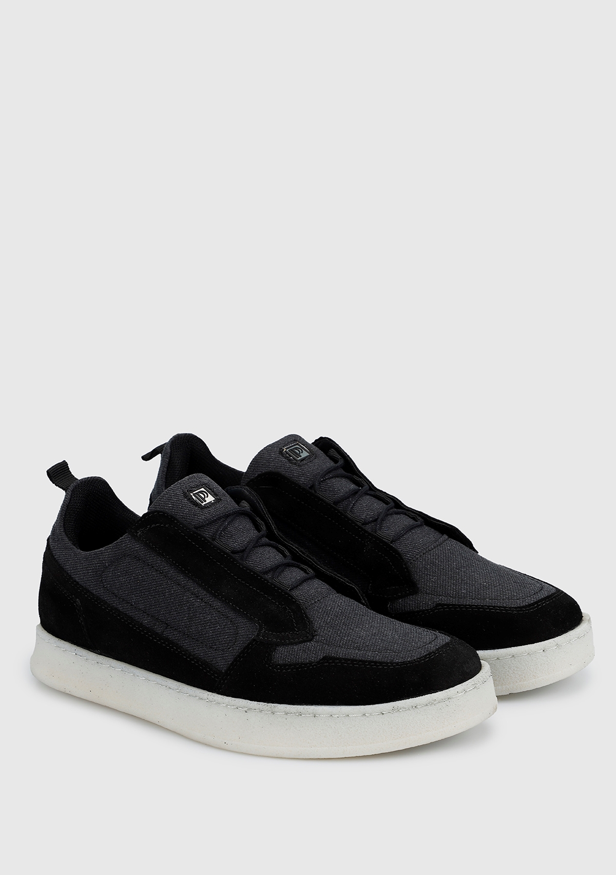 Siyah Deri Erkek Sneaker