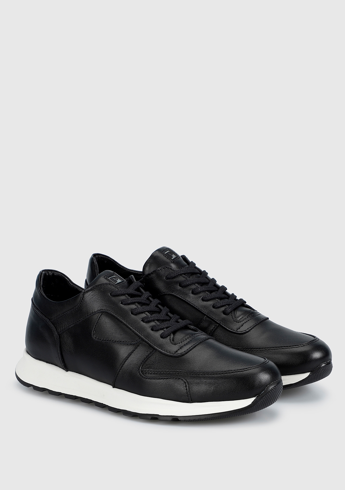 Siyah Deri Erkek Sneaker
