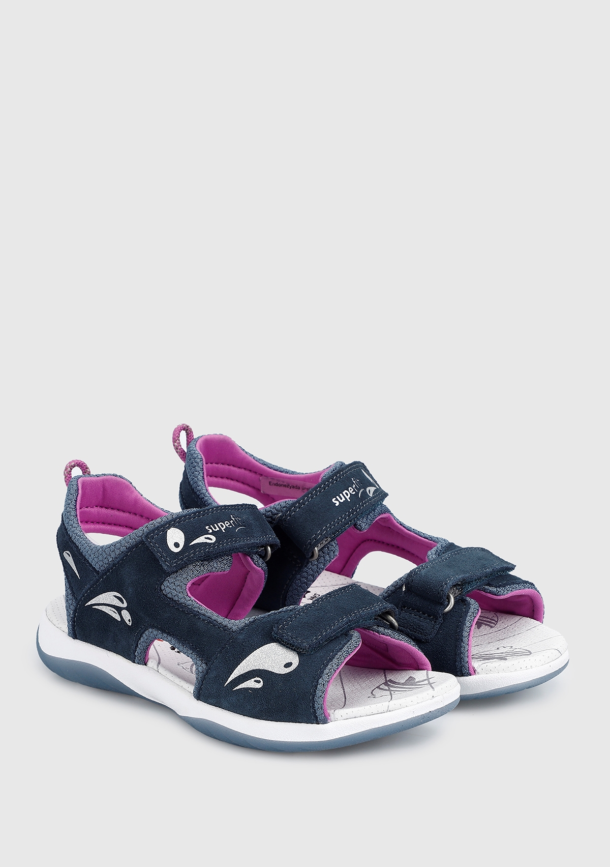 Mavi Erkek Çocuk Düz Sandalet