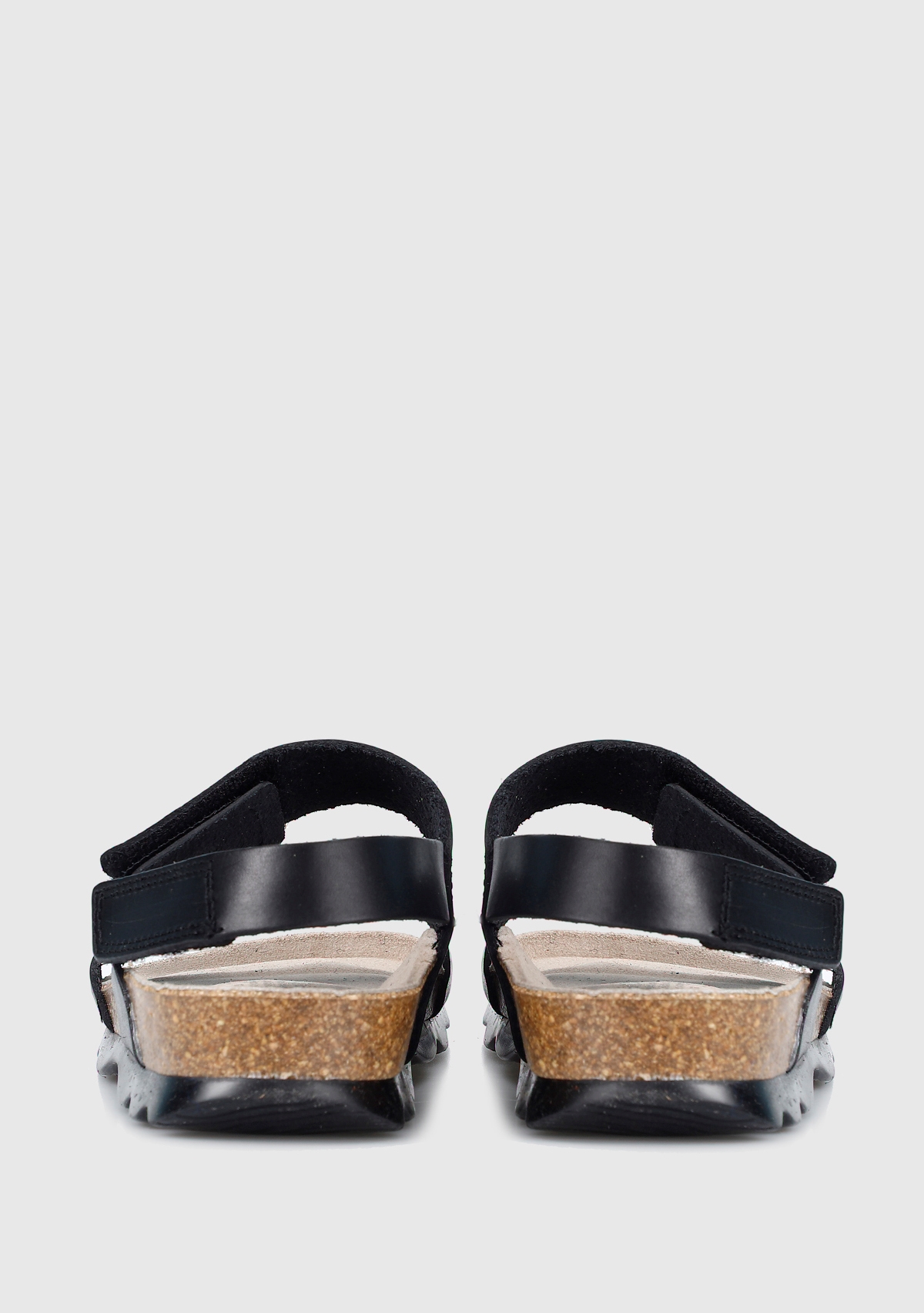 Siyah Erkek Çocuk Düz Sandalet