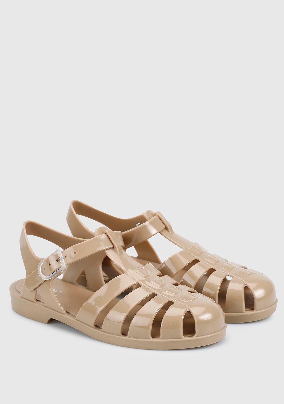 Kahve Kadın Düz Sandalet