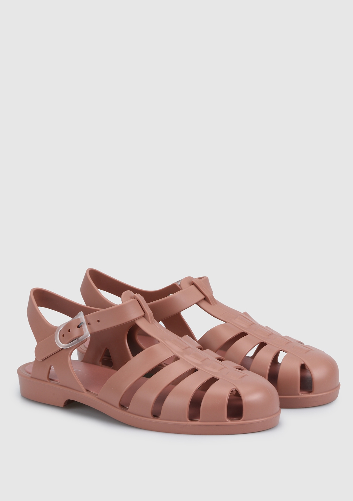 Pembe Kadın Düz Sandalet
