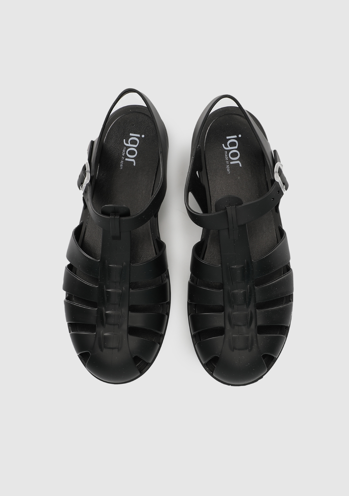 Siyah Kadın Düz Sandalet