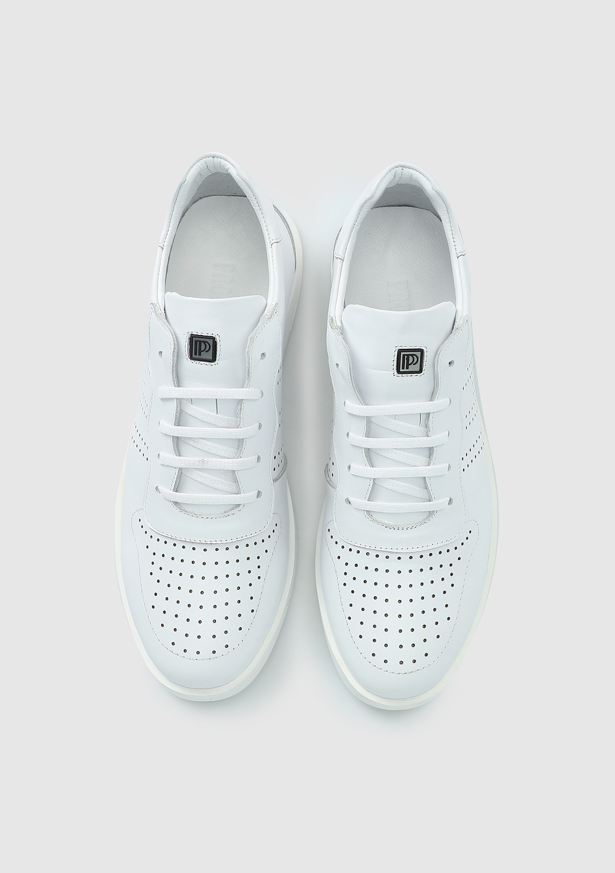 Beyaz Deri Erkek Sneaker