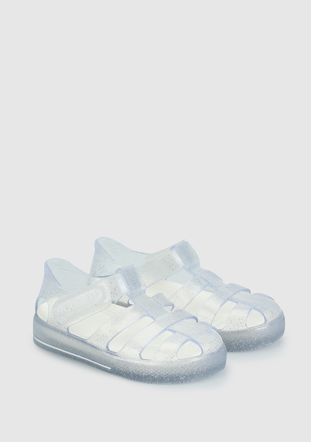 Beyaz Kız Çocuk Düz Sandalet