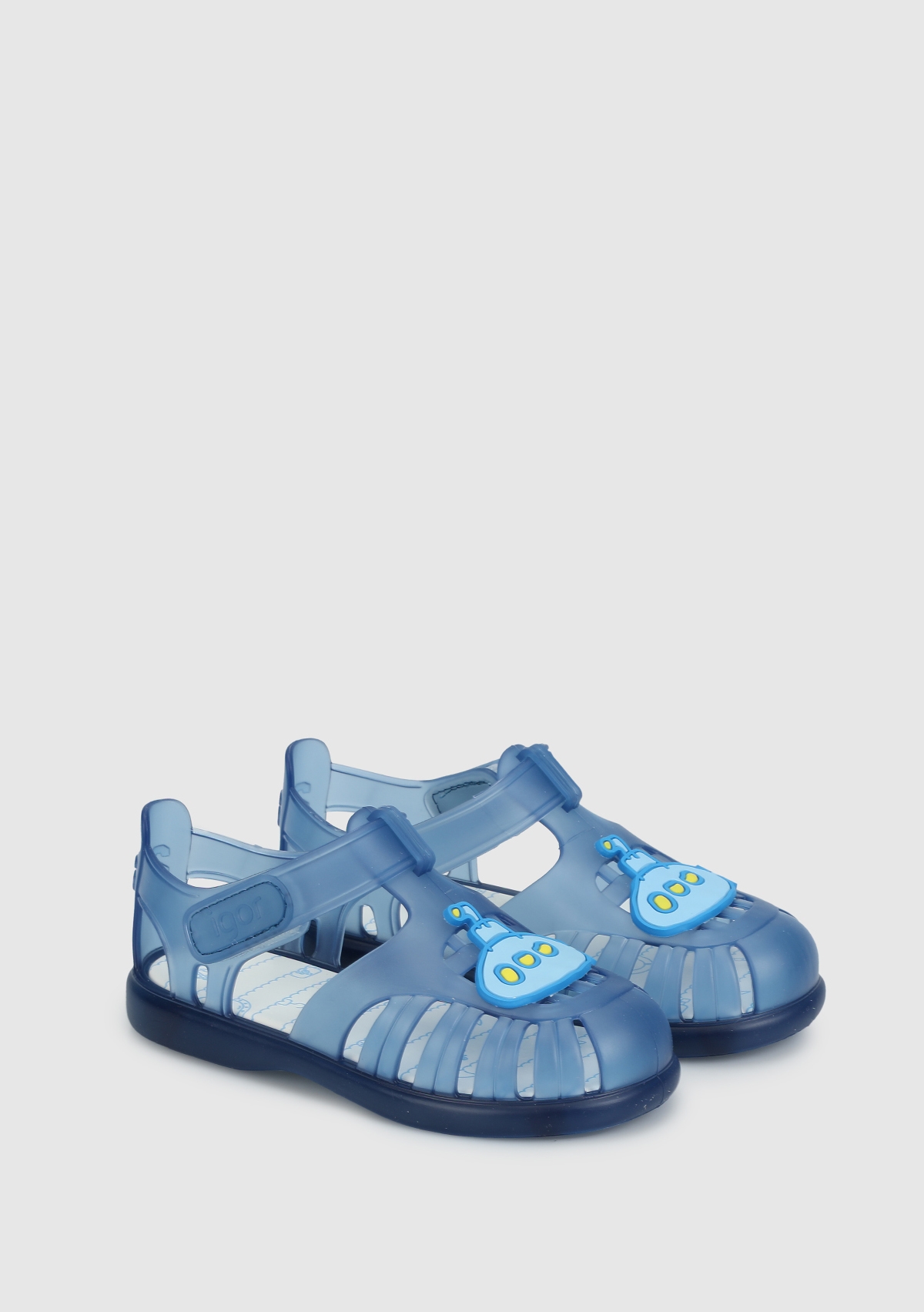 Lacivert Erkek Çocuk Düz Sandalet