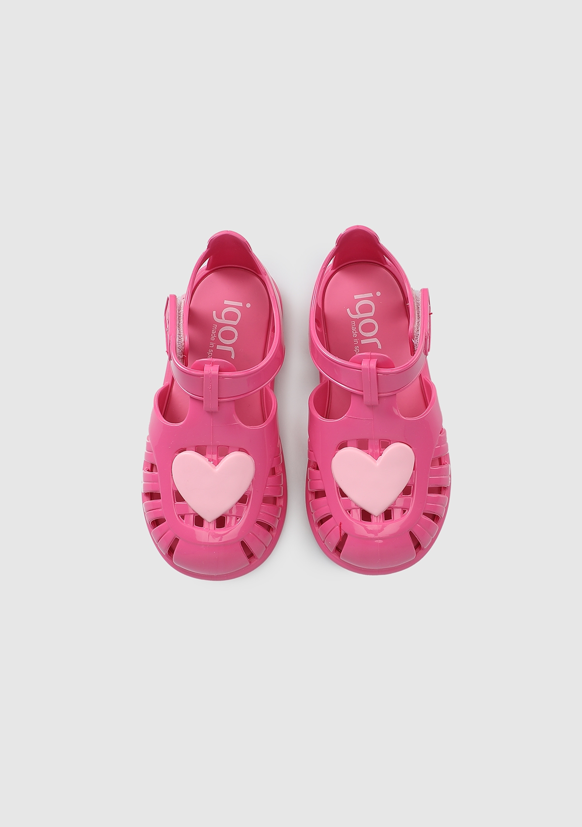 Fuşya Kız Çocuk Düz Sandalet