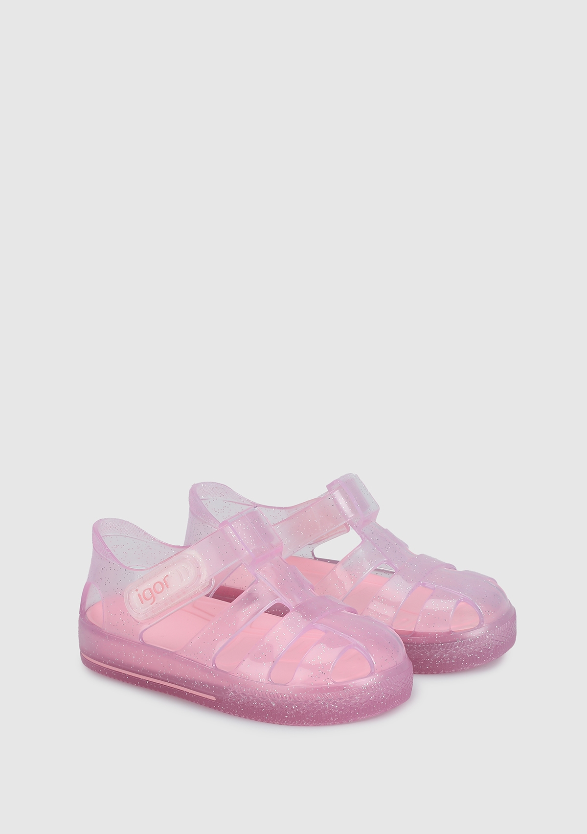 Pembe Kız Çocuk Düz Sandalet