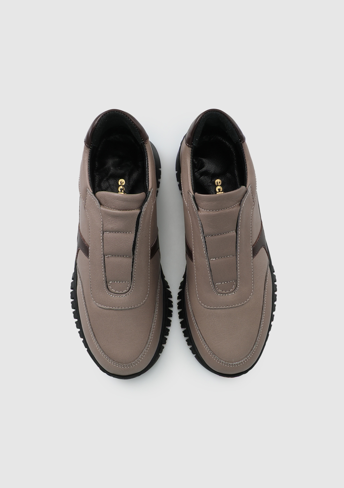 Vizon Deri Kadın Sneaker