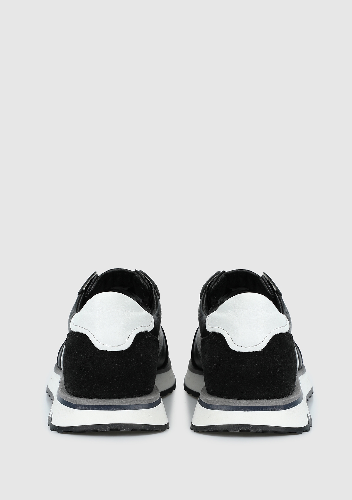 Siyah Deri Erkek Sneaker