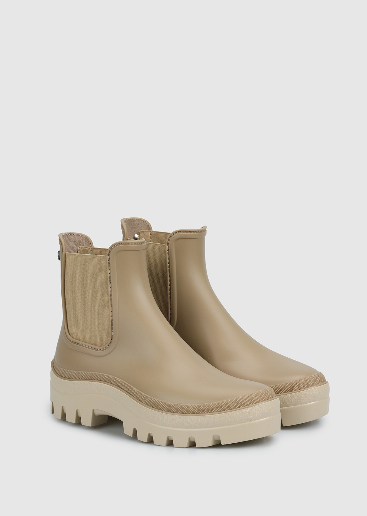 Bej Kadın Yağmur Botu