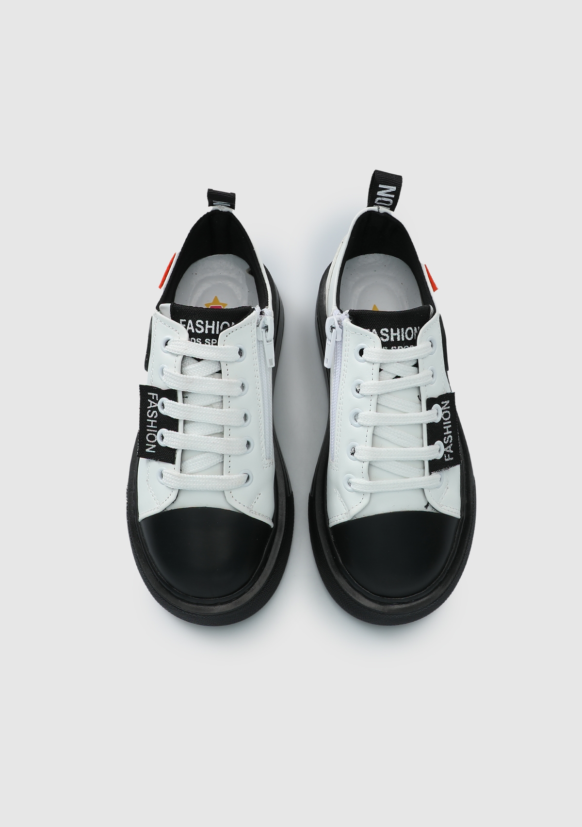Beyaz-Siyah Erkek Çocuk Sneaker