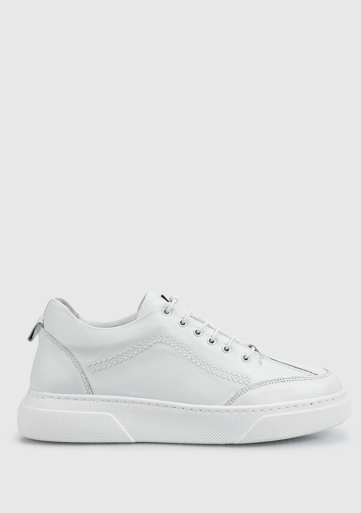 Beyaz Deri Erkek Sneaker