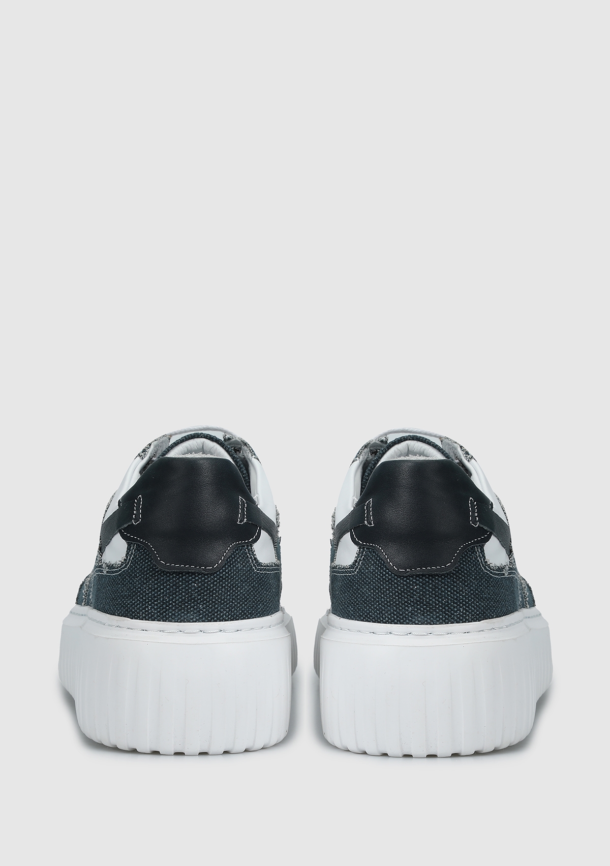 Mavi Deri Erkek Sneaker