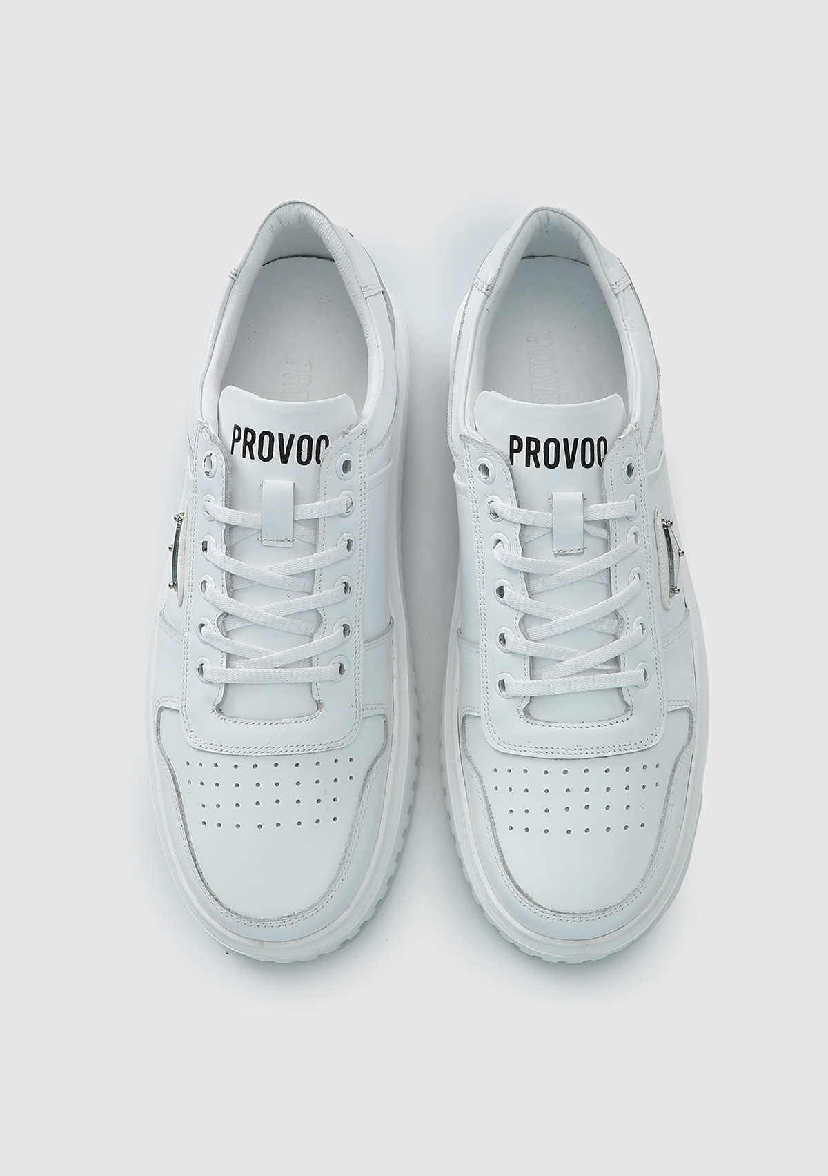 Beyaz Deri Erkek Sneaker