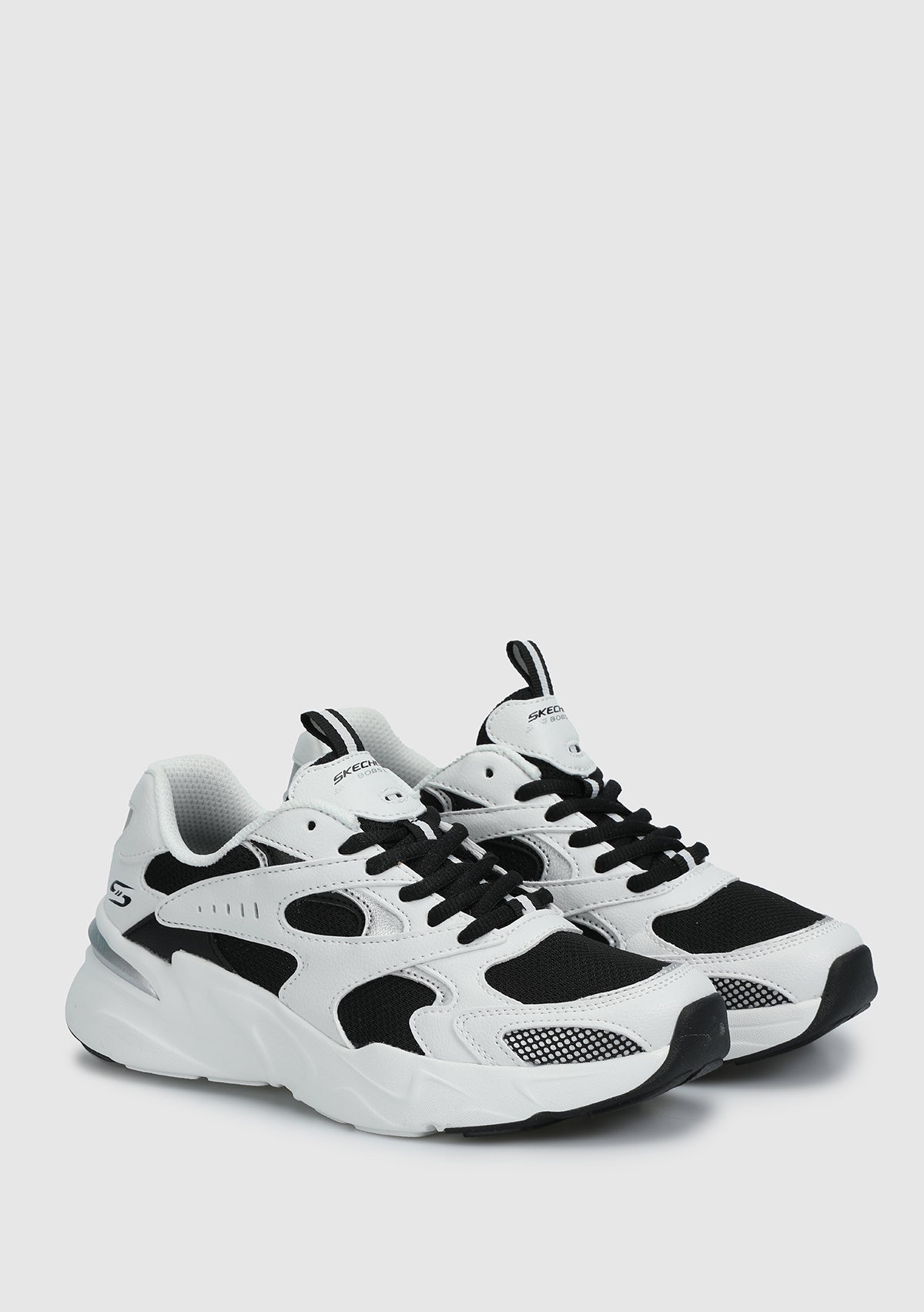 Bkw Bobs Bamina Kadın Beyaz-Siyah Sneaker 117354 