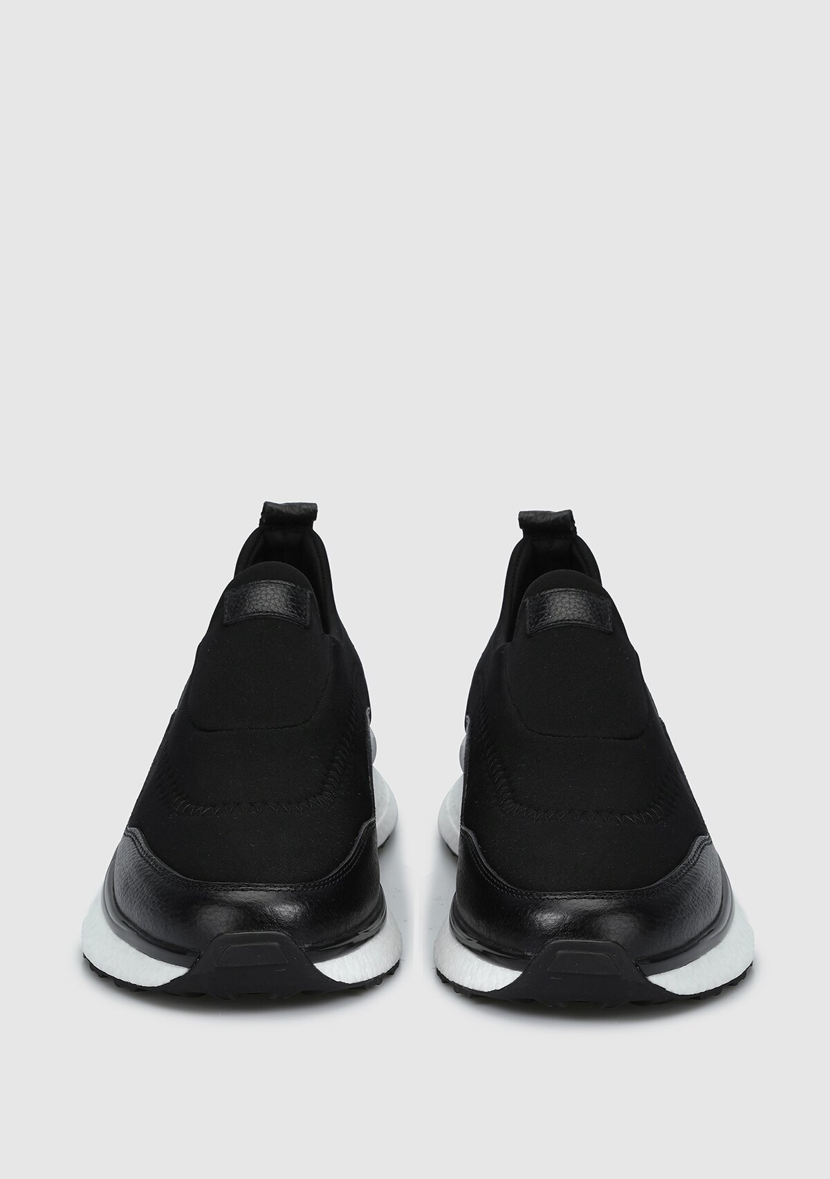 Siyah Deri Erkek Sneaker